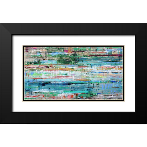 Tropic Reflection No. 2 Black Modern Wood Framed Art Print with Double Matting by Herckenrath, Ingeborg