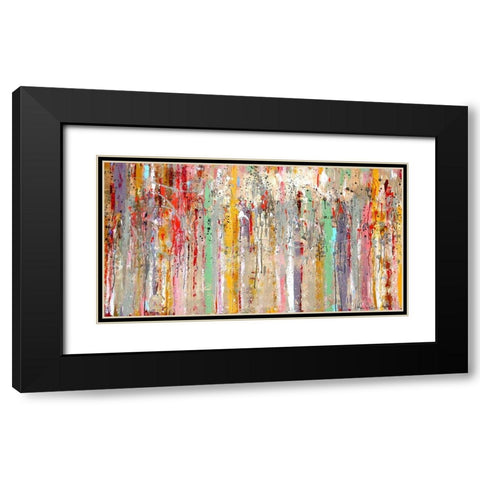 Vertical Reflections Black Modern Wood Framed Art Print with Double Matting by Herckenrath, Ingeborg