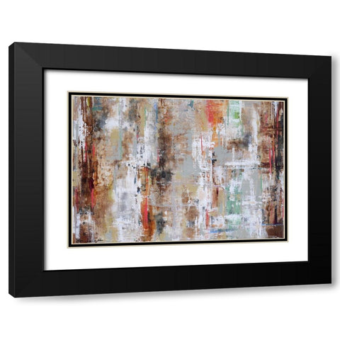 Wood Reflection Black Modern Wood Framed Art Print with Double Matting by Herckenrath, Ingeborg