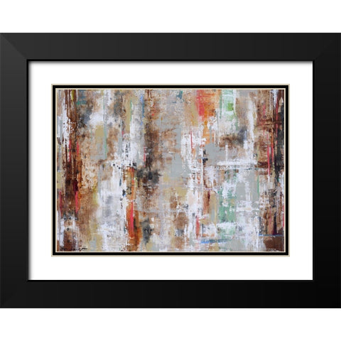 Wood Reflection Black Modern Wood Framed Art Print with Double Matting by Herckenrath, Ingeborg