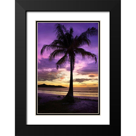 Brasalito Bay, Costa Rica Black Modern Wood Framed Art Print with Double Matting by Hiers, Winthrope