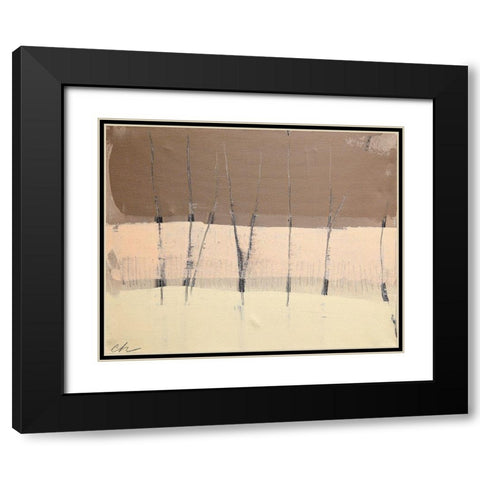 Silence Black Modern Wood Framed Art Print with Double Matting by Hendrick, Cathe