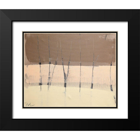 Silence Black Modern Wood Framed Art Print with Double Matting by Hendrick, Cathe