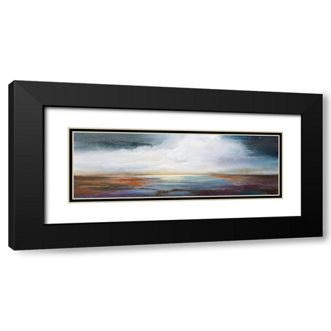 Calm Waters Black Modern Wood Framed Art Print with Double Matting by Hale, Karen