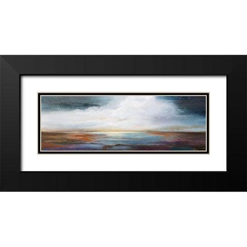 Calm Waters Black Modern Wood Framed Art Print with Double Matting by Hale, Karen
