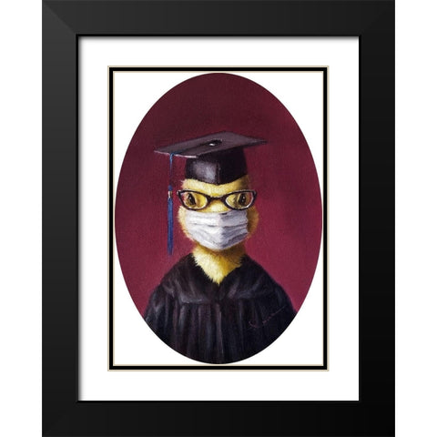 Class of 2020 Black Modern Wood Framed Art Print with Double Matting by Heffernan, Lucia