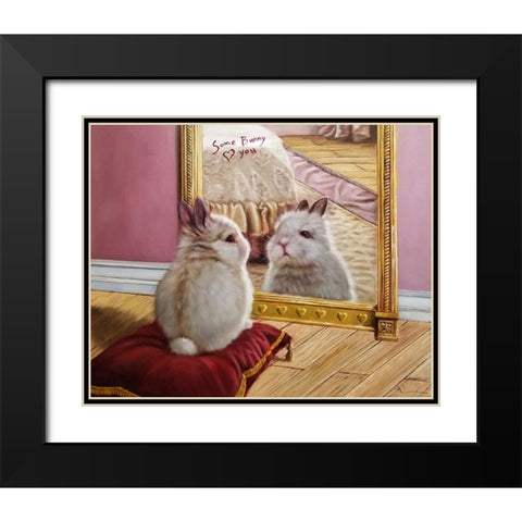 Youâ€™re Loved Black Modern Wood Framed Art Print with Double Matting by Heffernan, Lucia