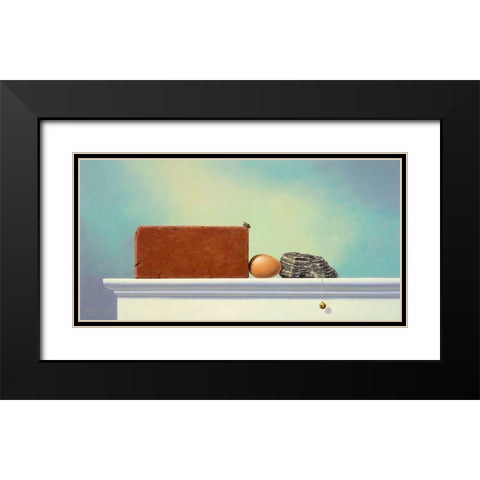 Between a Rock and hard Place Black Modern Wood Framed Art Print with Double Matting by Herzog, Linda Ridd
