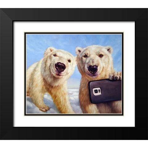 Polargram Black Modern Wood Framed Art Print with Double Matting by Heffernan, Lucia