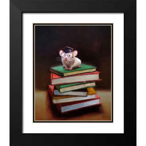 The Valedictorian Black Modern Wood Framed Art Print with Double Matting by Heffernan, Lucia