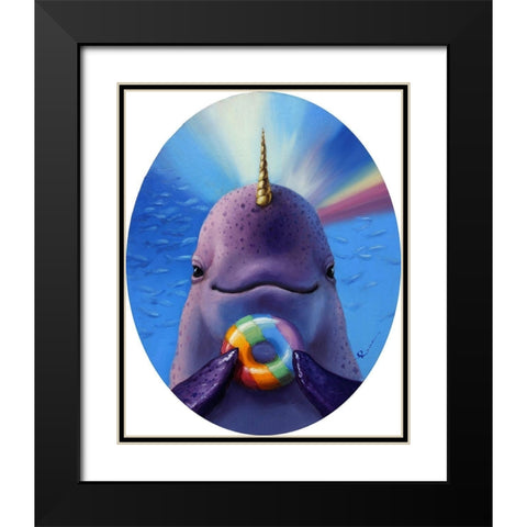 Catch Of The Day Black Modern Wood Framed Art Print with Double Matting by Heffernan, Lucia