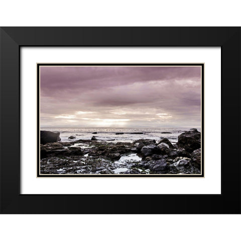 Spiritual Shores Black Modern Wood Framed Art Print with Double Matting by Henriksen, Jennifer