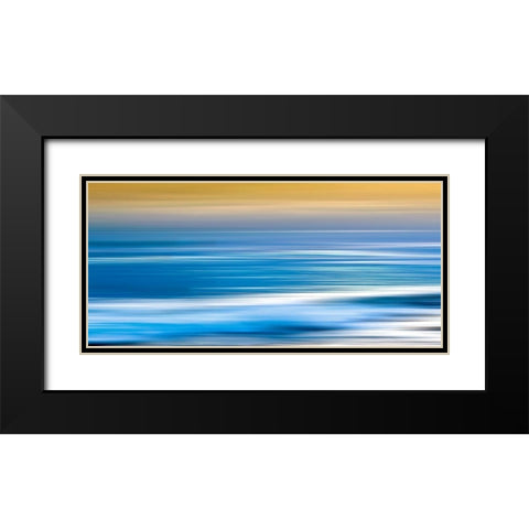 Monterey Sunrise Black Modern Wood Framed Art Print with Double Matting by Hile, Scott