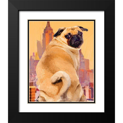 Audrey Black Modern Wood Framed Art Print with Double Matting by Hastings, Porter