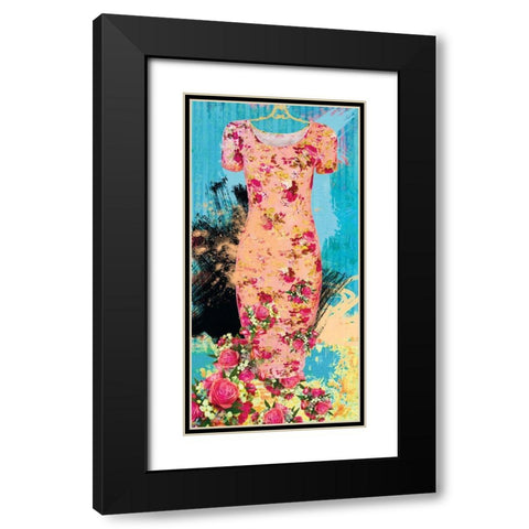 June Stroll on the Pier Black Modern Wood Framed Art Print with Double Matting by Hastings, Porter