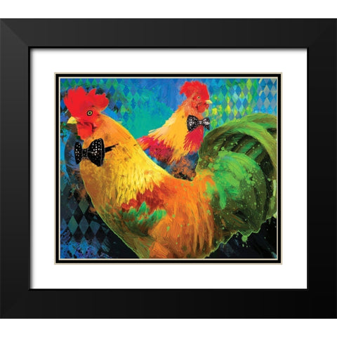 Russo and Frank Black Modern Wood Framed Art Print with Double Matting by Hastings, Porter