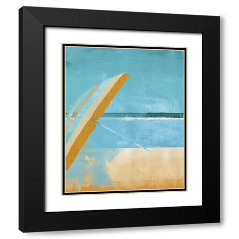 Tides Black Modern Wood Framed Art Print with Double Matting by Hastings, Porter