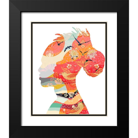 Two Black Modern Wood Framed Art Print with Double Matting by Horvat, Ioana