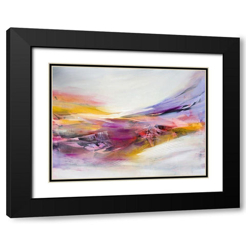 Chasing Time Black Modern Wood Framed Art Print with Double Matting by Hale, Karen
