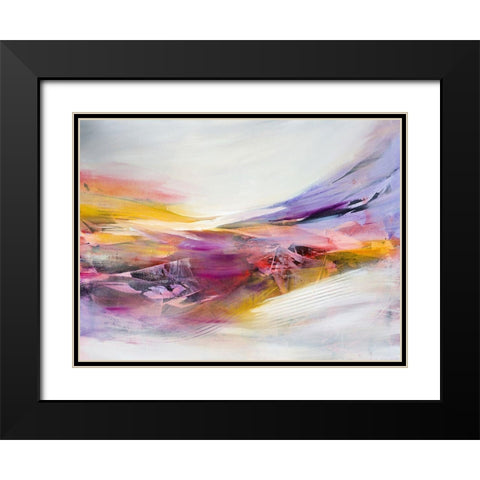 Chasing Time Black Modern Wood Framed Art Print with Double Matting by Hale, Karen