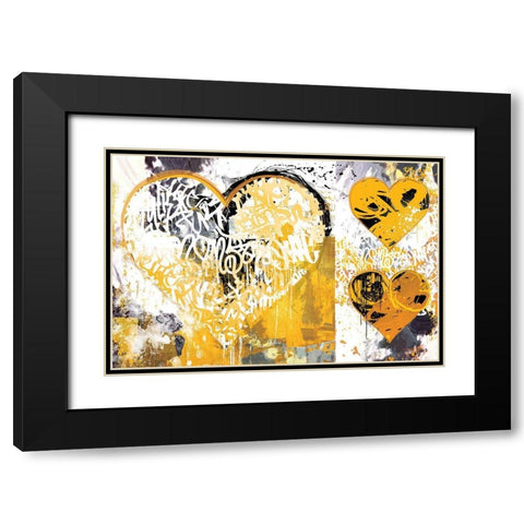 Continental Rummy Black Modern Wood Framed Art Print with Double Matting by Hastings, Porter