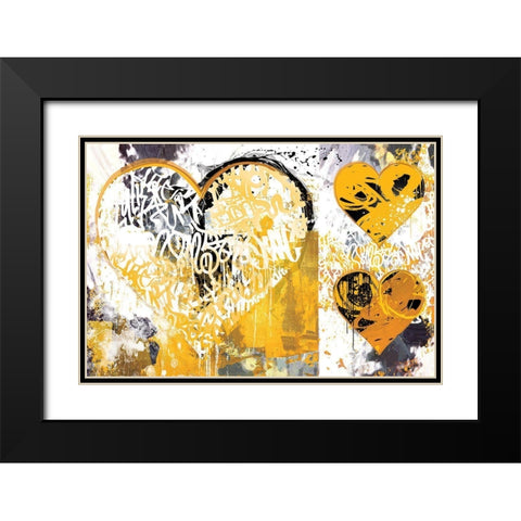 Continental Rummy Black Modern Wood Framed Art Print with Double Matting by Hastings, Porter