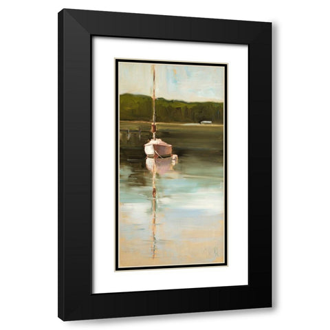Calm Waters Black Modern Wood Framed Art Print with Double Matting by Hootnick, Sally
