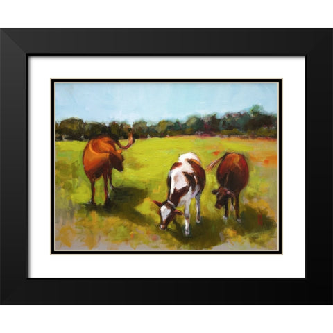 Hannah and Her Sisters Black Modern Wood Framed Art Print with Double Matting by Hootnick, Sally