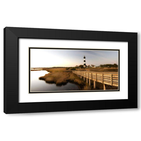 Bodie Panorama Black Modern Wood Framed Art Print with Double Matting by Head, Danny