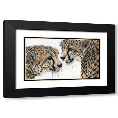 A Special Bond Black Modern Wood Framed Art Print with Double Matting by Henderson, Jan