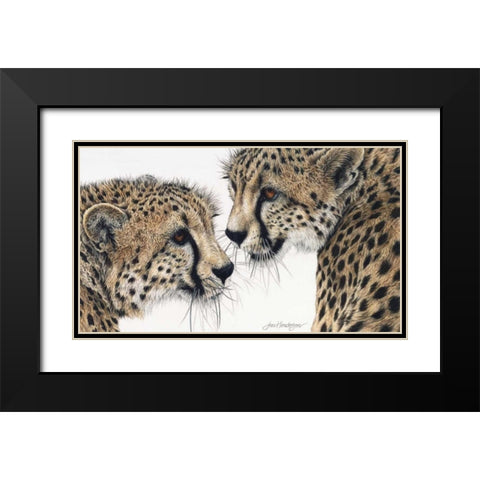 A Special Bond Black Modern Wood Framed Art Print with Double Matting by Henderson, Jan