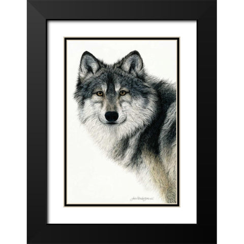 Silent Watch Black Modern Wood Framed Art Print with Double Matting by Henderson, Jan