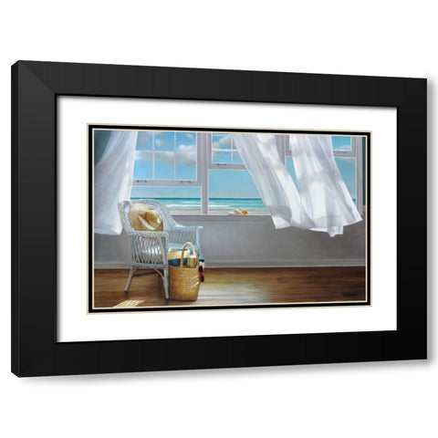 Sense Memory Black Modern Wood Framed Art Print with Double Matting by Hollingsworth, Karen
