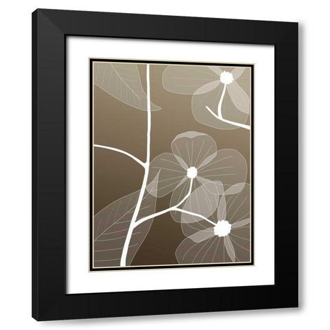 IN246_1 Black Modern Wood Framed Art Print with Double Matting by GraphINC Studio