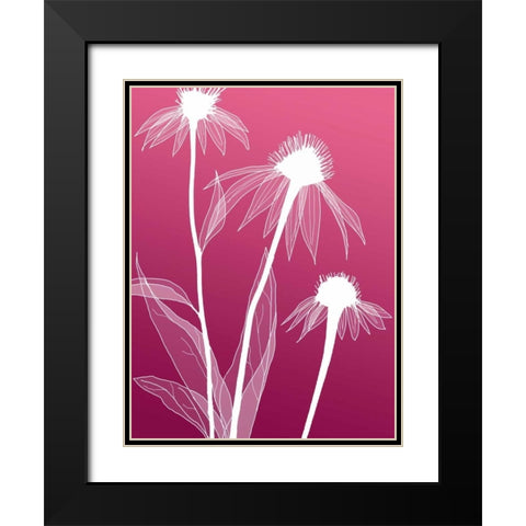 IN246_5 Black Modern Wood Framed Art Print with Double Matting by GraphINC Studio