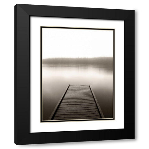 Dock 2 Black Modern Wood Framed Art Print with Double Matting by PhotoINC Studio