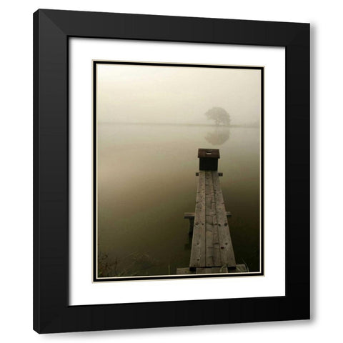 Dock 4 Black Modern Wood Framed Art Print with Double Matting by PhotoINC Studio