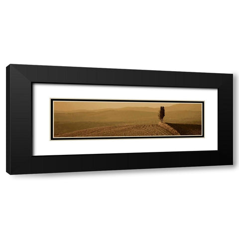 Toscana Landscape Black Modern Wood Framed Art Print with Double Matting by PhotoINC Studio