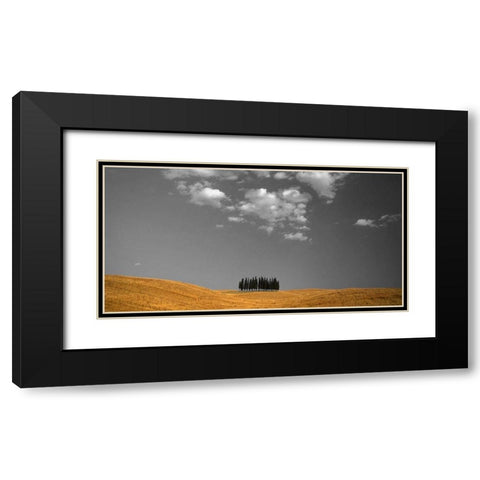 Toscana Landscape Black Modern Wood Framed Art Print with Double Matting by PhotoINC Studio