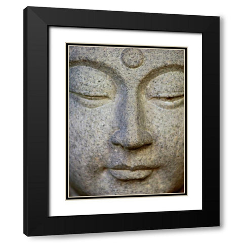 Buddha Black Modern Wood Framed Art Print with Double Matting by PhotoINC Studio