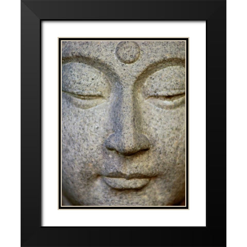 Buddha Black Modern Wood Framed Art Print with Double Matting by PhotoINC Studio