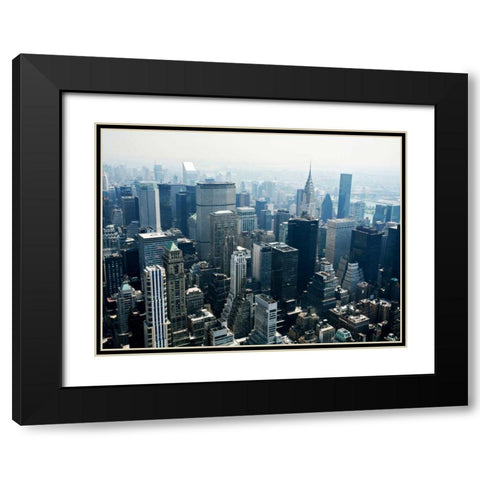 Manhattan Black Modern Wood Framed Art Print with Double Matting by PhotoINC Studio