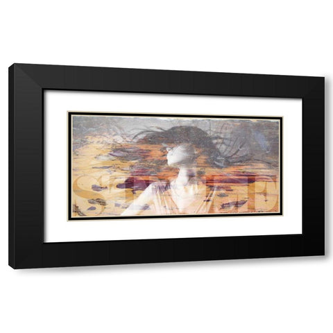 Girl Style Black Modern Wood Framed Art Print with Double Matting by GraphINC