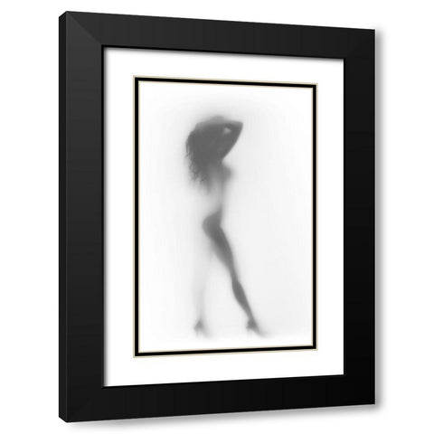 Fashion Black Modern Wood Framed Art Print with Double Matting by Incado