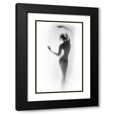 Ballet Black Modern Wood Framed Art Print with Double Matting by Incado