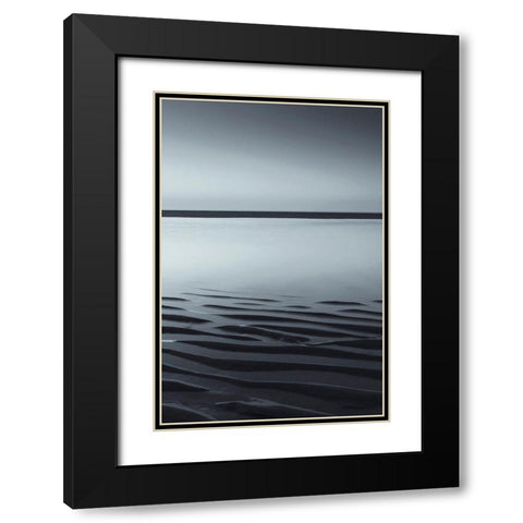 Low Tide Black Modern Wood Framed Art Print with Double Matting by Incado