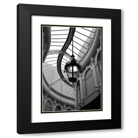Rotunda Black Modern Wood Framed Art Print with Double Matting by Incado