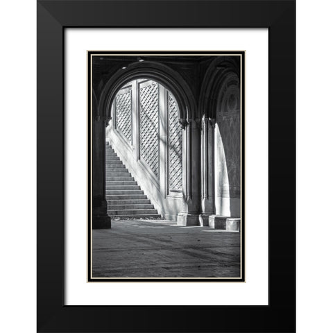 Arch Black Modern Wood Framed Art Print with Double Matting by Incado