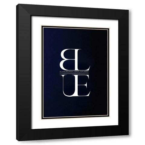 It Lies Between Black Modern Wood Framed Art Print with Double Matting by Incado