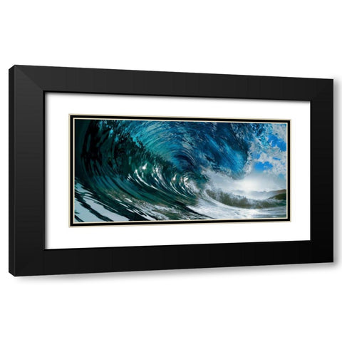 The Wave Black Modern Wood Framed Art Print with Double Matting by PhotoINC Studio